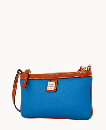 Pebble Grain Large Slim Wristlet