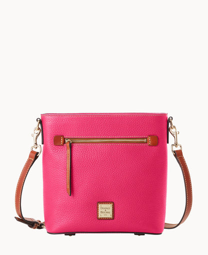 Pebble Grain Zip Crossbody