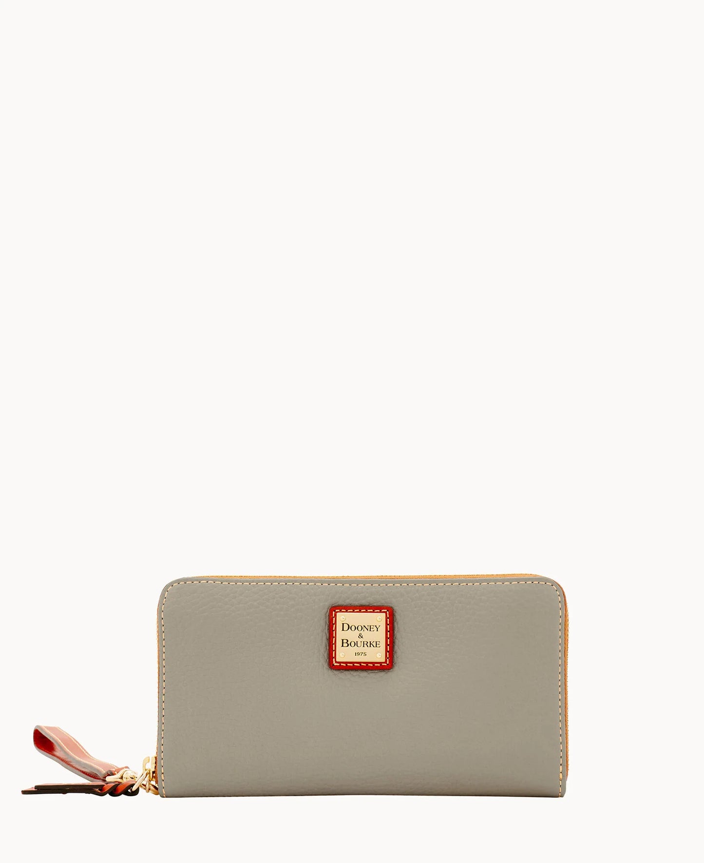 Pebble Grain Large Zip Around Wristlet
