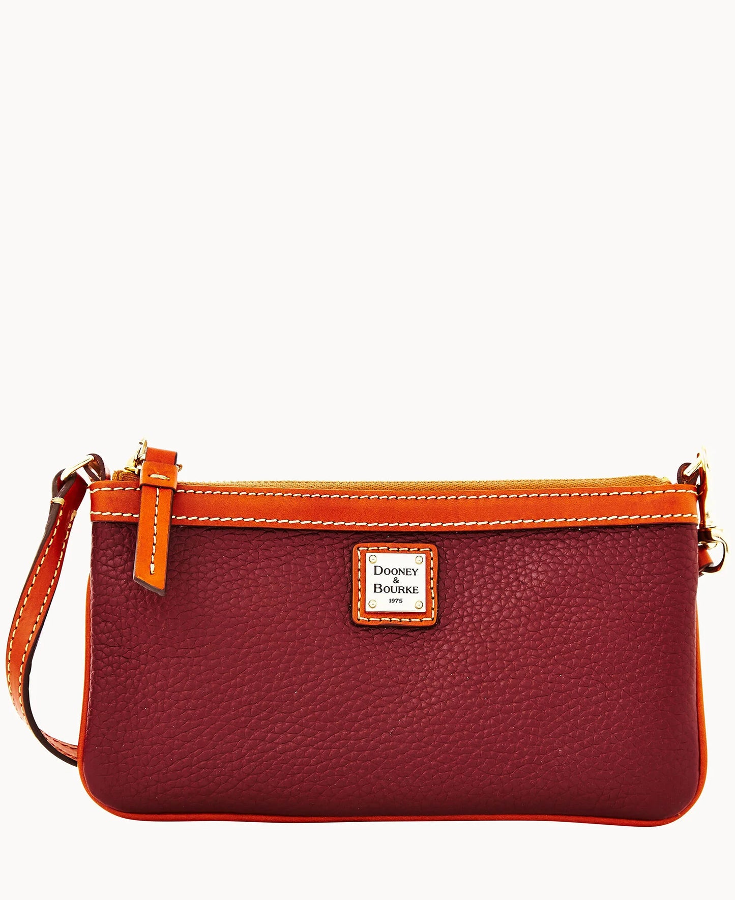 Pebble Grain Large Slim Wristlet