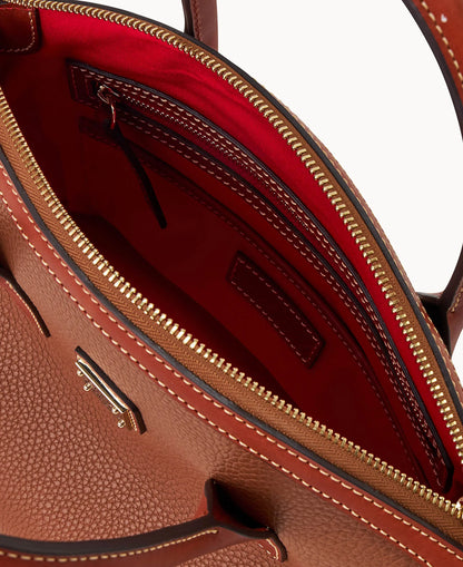 Pebble Grain Domed Satchel