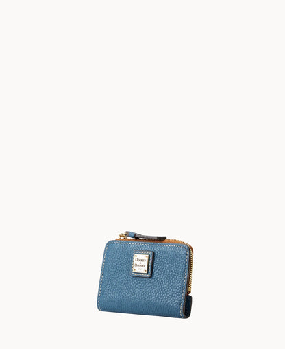 Pebble Grain Zip Credit Card Wallet 12