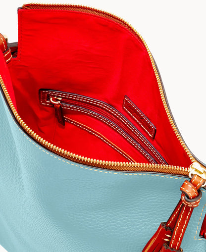 Pebble Grain Twist Strap Hobo