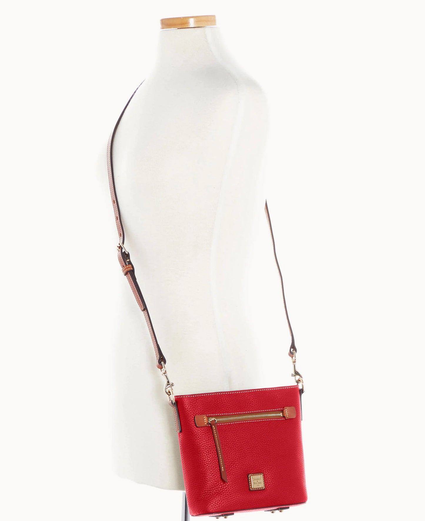 Pebble Grain Small Zip Crossbody