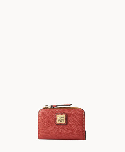 Pebble Grain Zip Credit Card Wallet 12