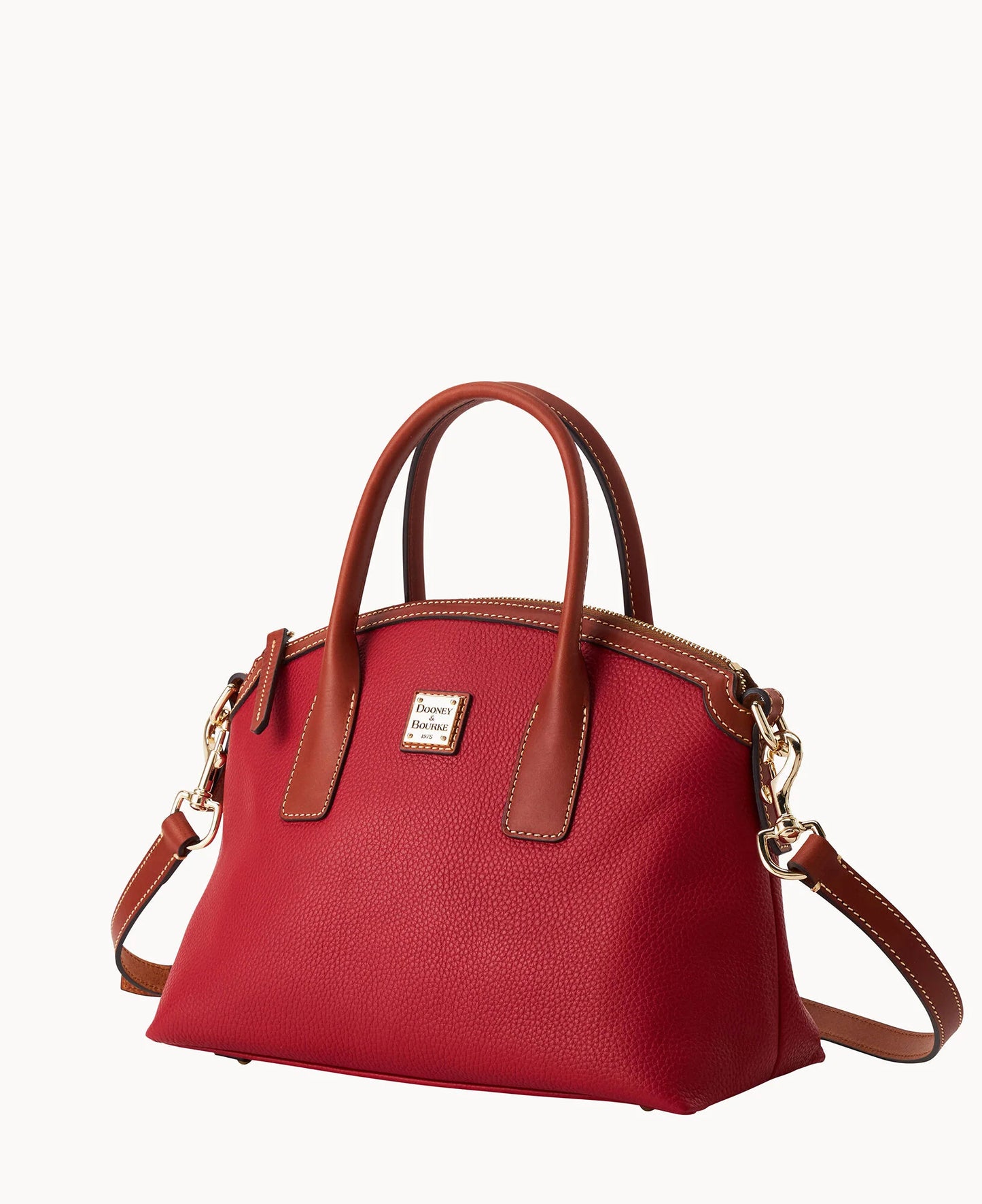 Pebble Grain Domed Satchel