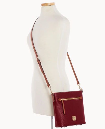 Pebble Grain Zip Crossbody