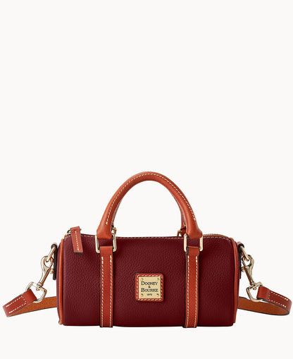 Pebble Grain Crossbody Barrel Satchel 20