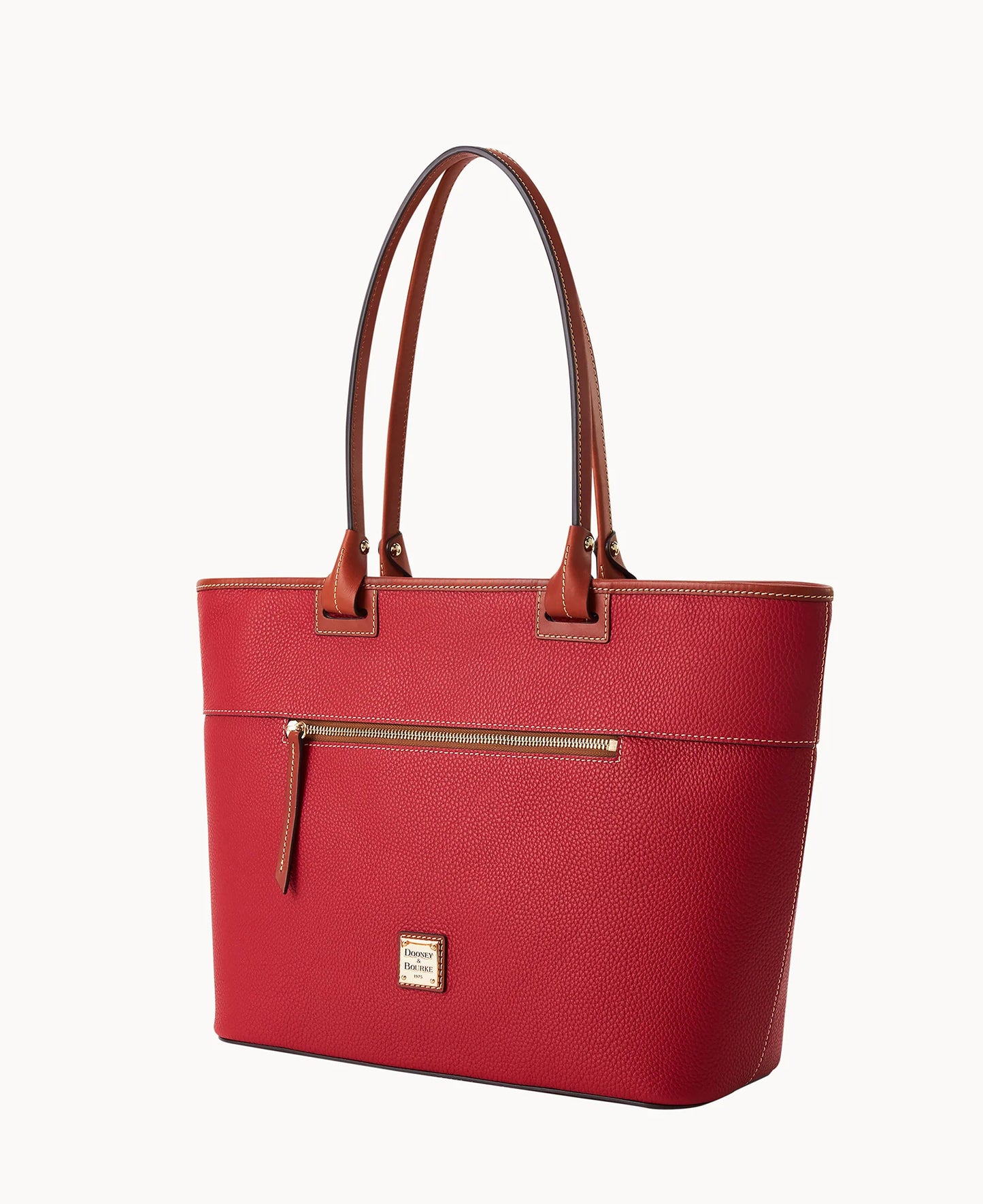Pebble Grain Large Zip Tote