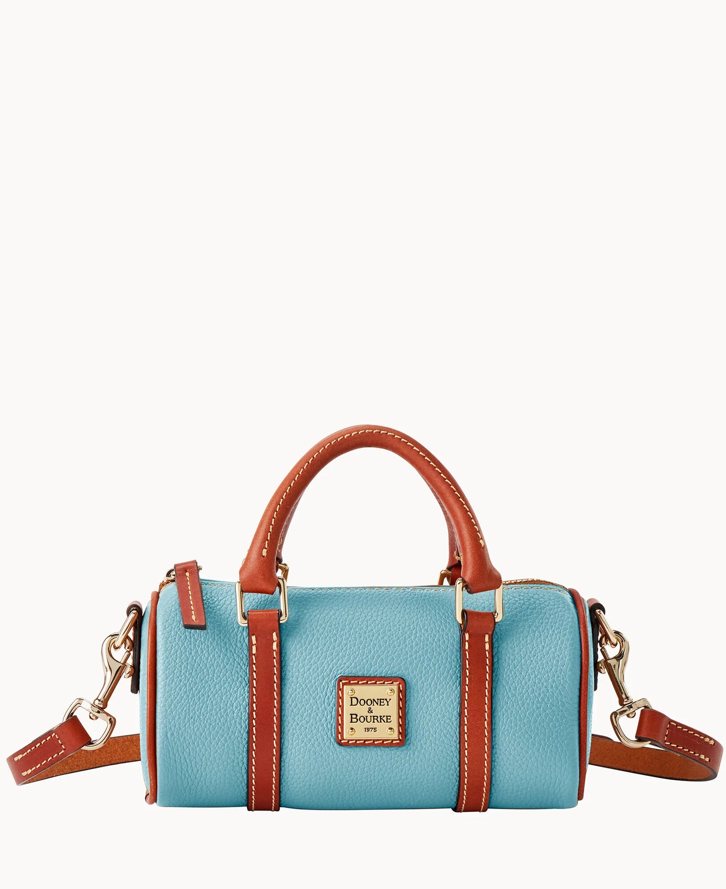 Pebble Grain Crossbody Barrel Satchel 20