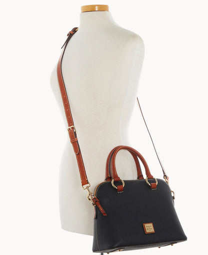Pebble Grain Domed Satchel