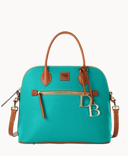 Pebble Grain Large Domed Satchel