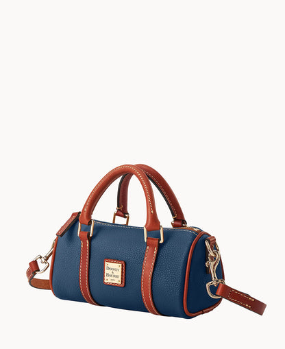 Pebble Grain Crossbody Barrel Satchel 20