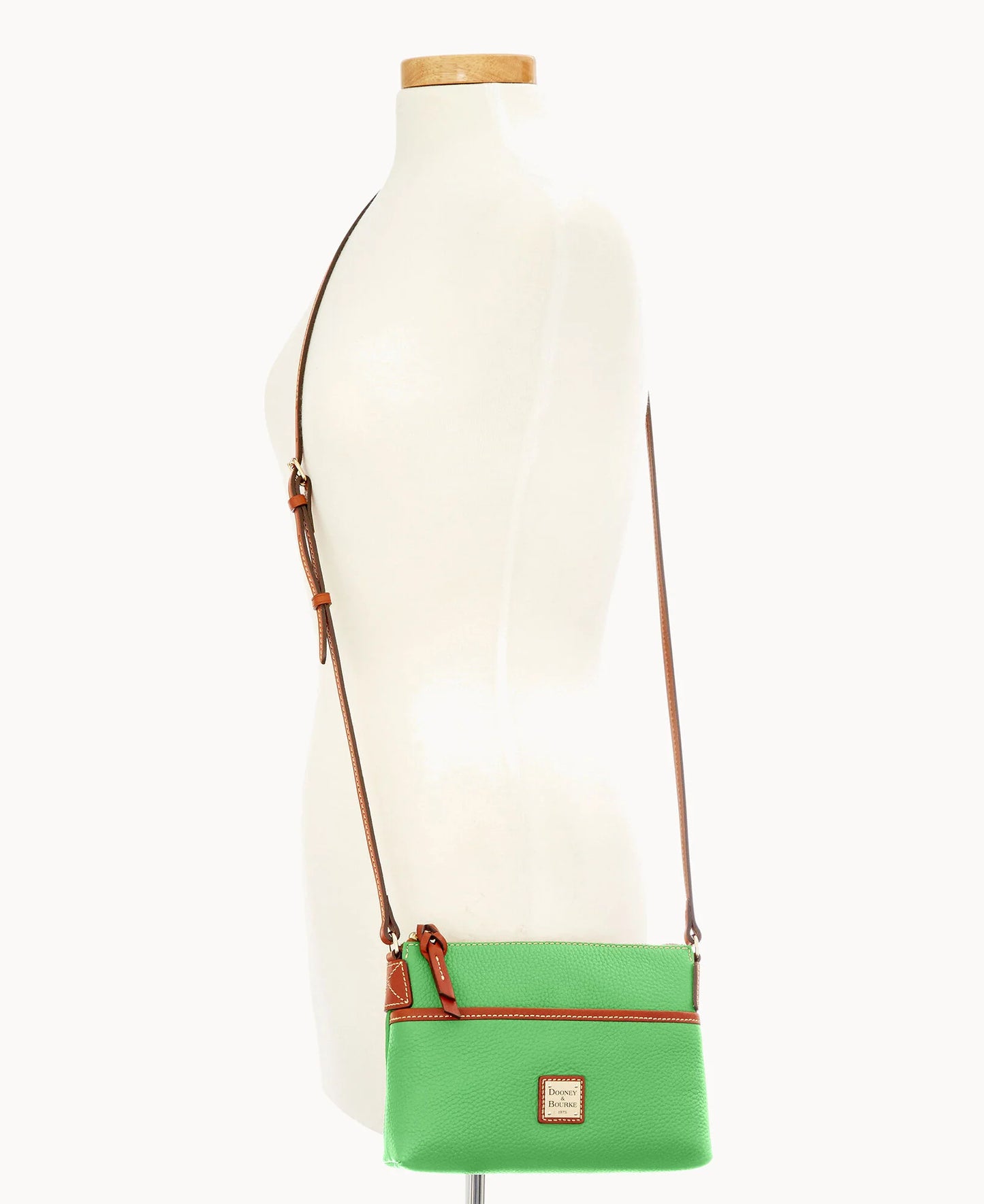 Pebble Grain Ginger Crossbody