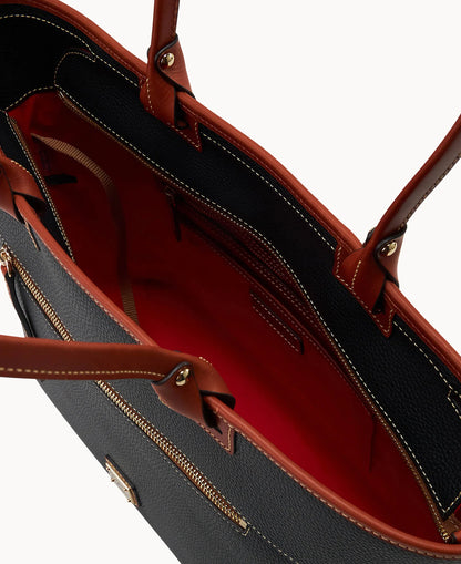 Pebble Grain Large Zip Tote