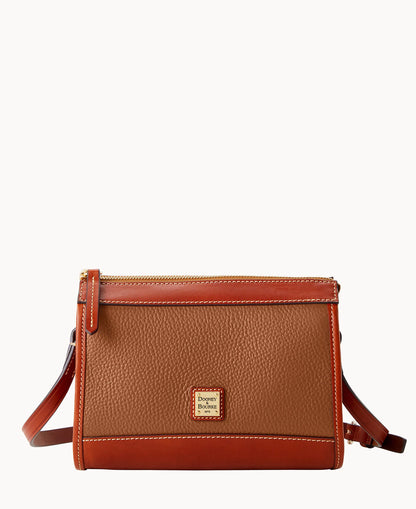 Pebble Grain Zip Crossbody