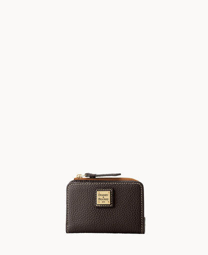 Pebble Grain Zip Credit Card Wallet 12