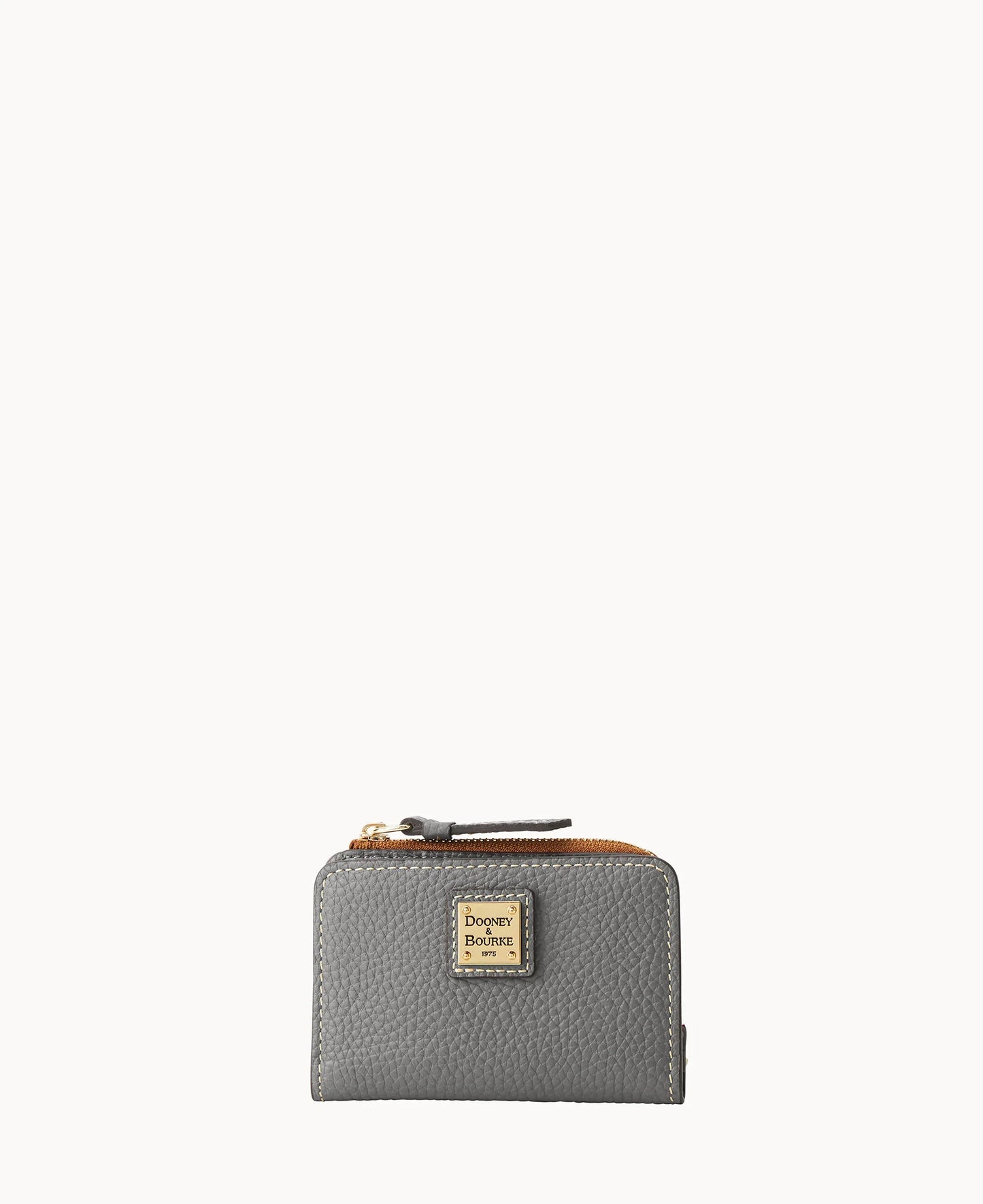 Pebble Grain Zip Credit Card Wallet 12
