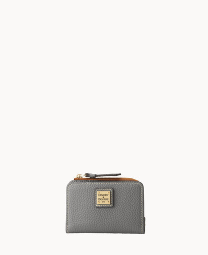 Pebble Grain Zip Credit Card Wallet 12