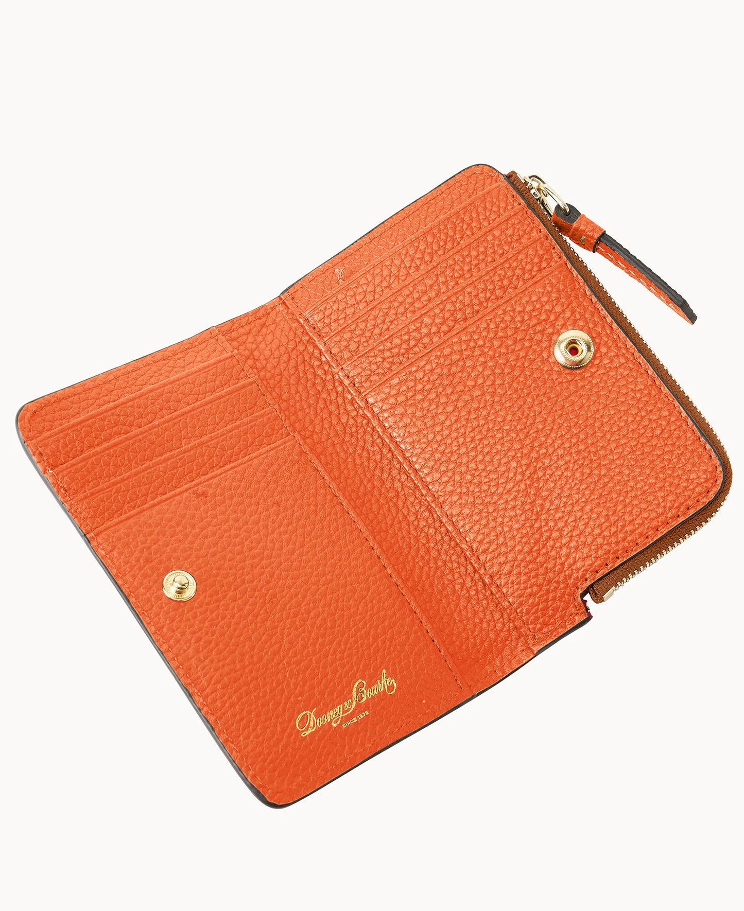 Pebble Grain Zip Credit Card Wallet 14