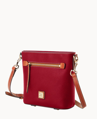 Pebble Grain Small Zip Crossbody