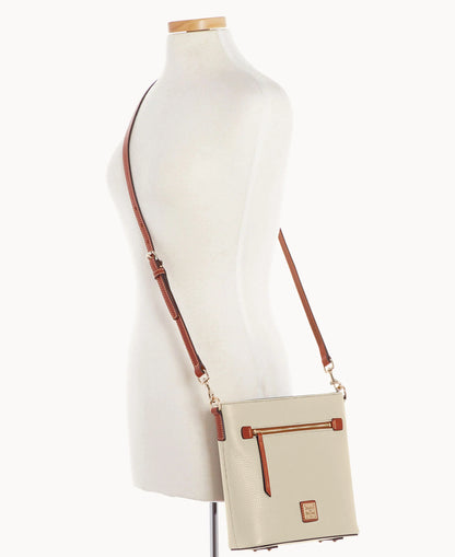 Pebble Grain Zip Crossbody