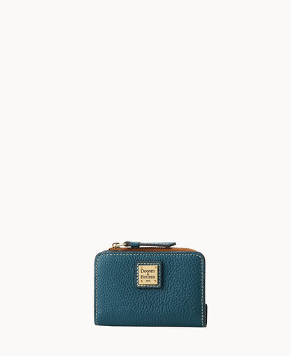 Pebble Grain Zip Credit Card Wallet 12