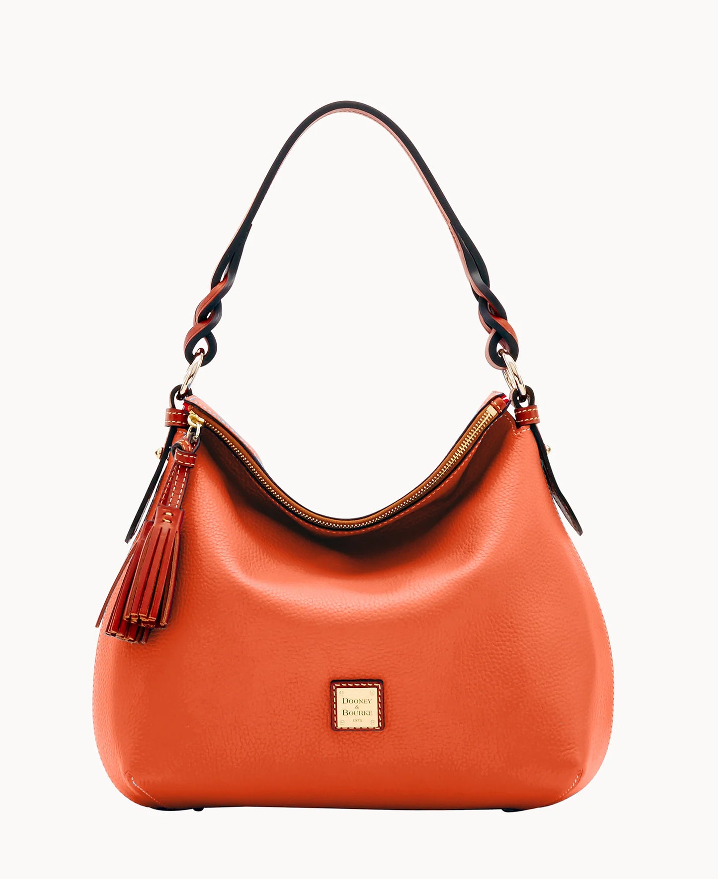 Pebble Grain Twist Strap Hobo