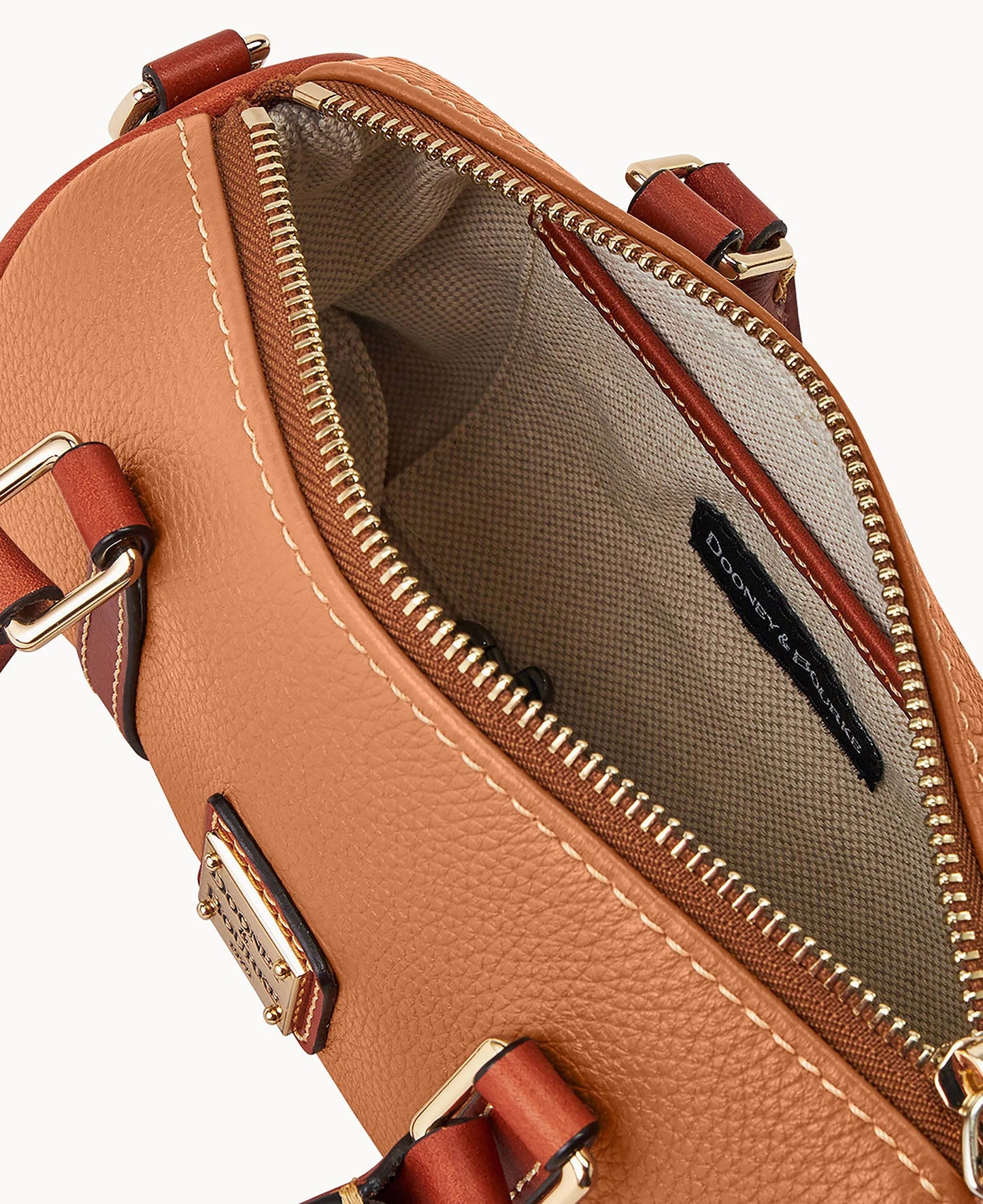 Pebble Grain Crossbody Barrel Satchel 20