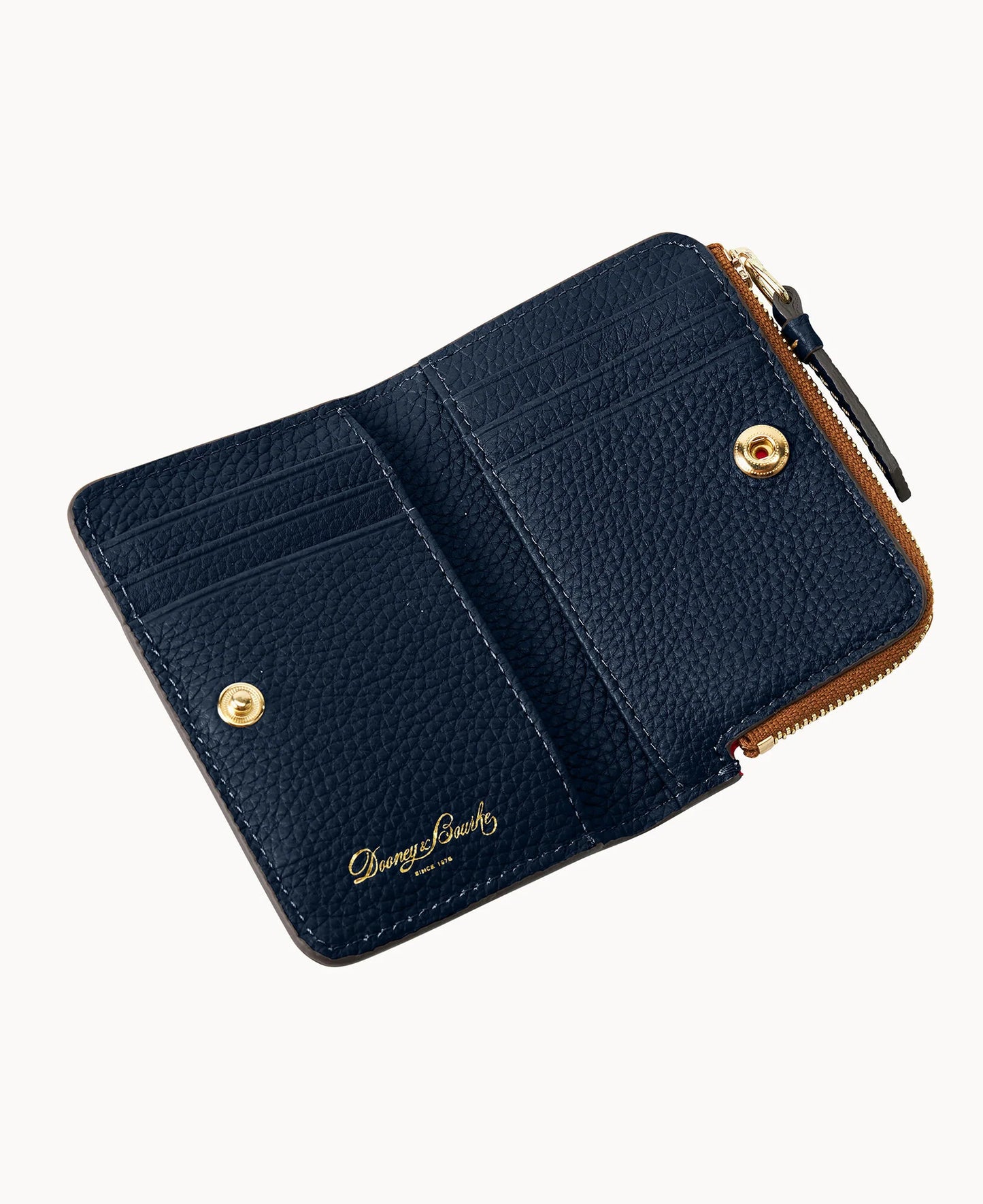 Pebble Grain Zip Credit Card Wallet 12