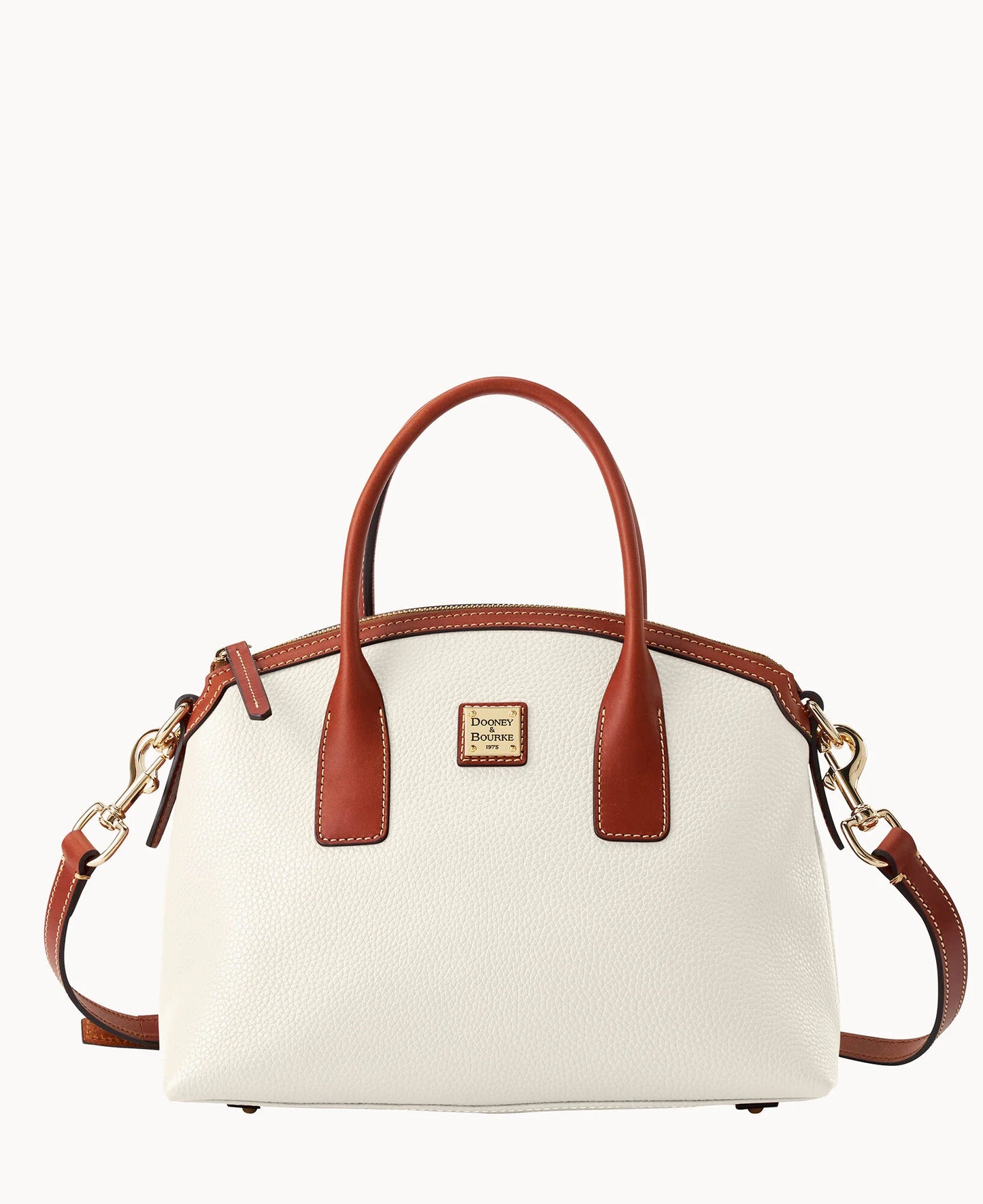 Pebble Grain Domed Satchel