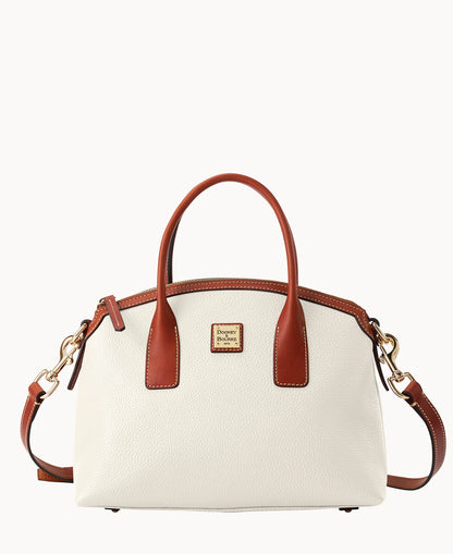 Pebble Grain Domed Satchel