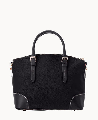 Pebble Grain Domed Satchel