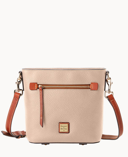 Pebble Grain Small Zip Crossbody