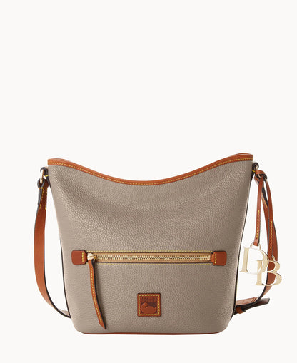 Pebble Grain Zip Sac
