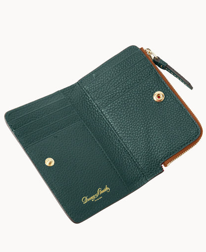 Pebble Grain Zip Credit Card Wallet 14