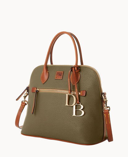 Pebble Grain Large Domed Satchel