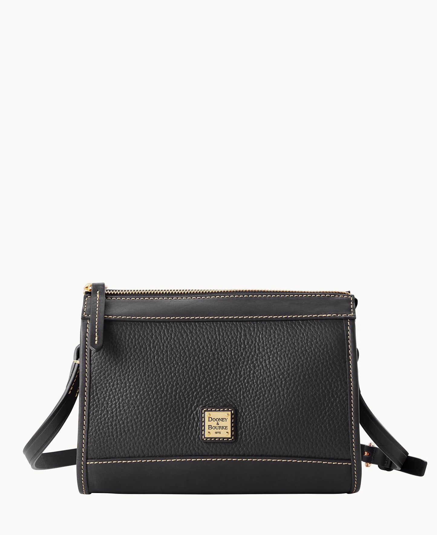 Pebble Grain Zip Crossbody