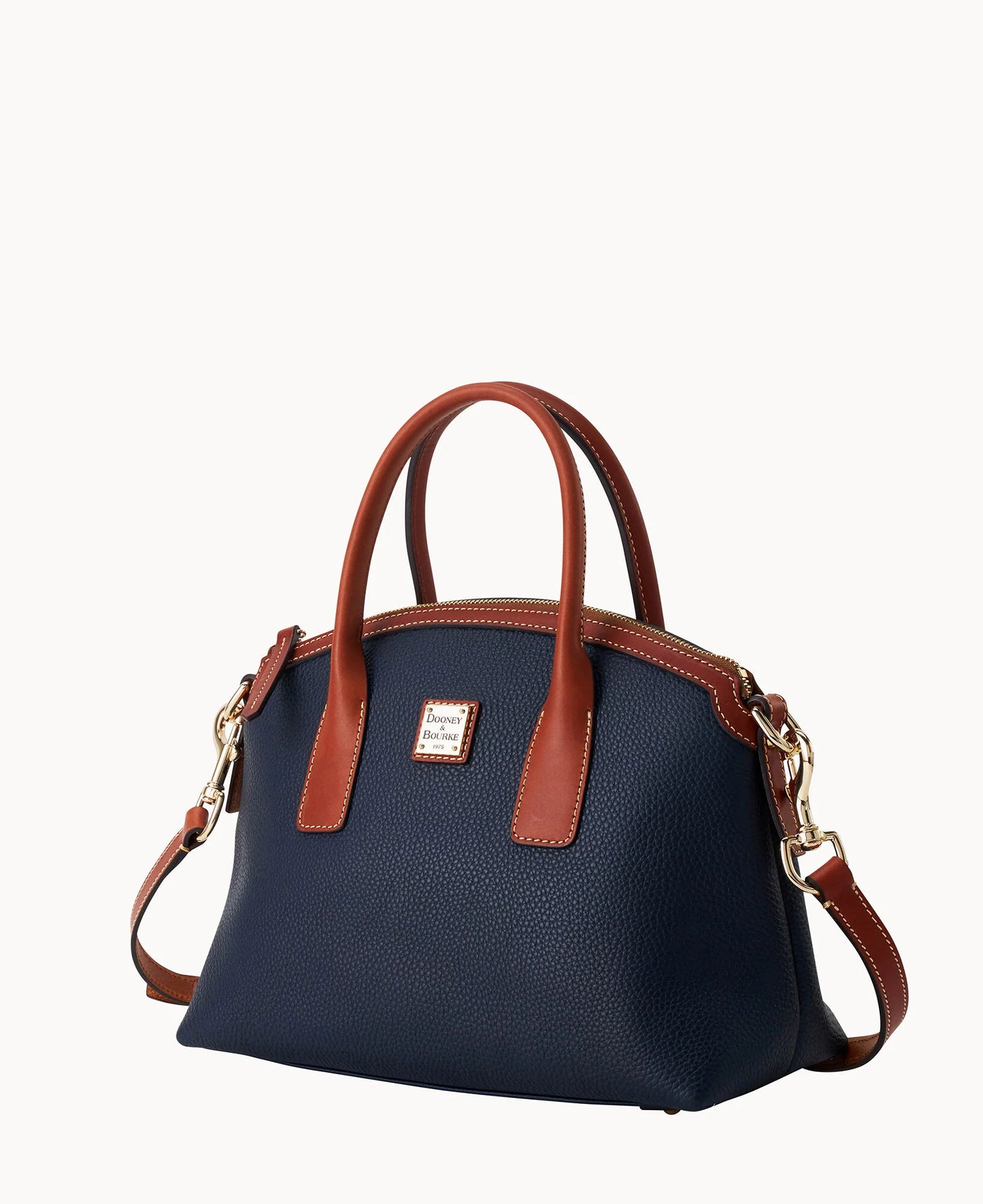 Pebble Grain Domed Satchel