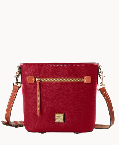 Pebble Grain Small Zip Crossbody