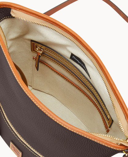 Pebble Grain Zip Sac