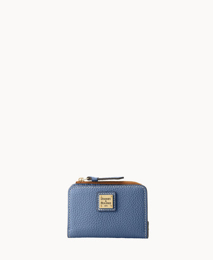 Pebble Grain Zip Credit Card Wallet 12