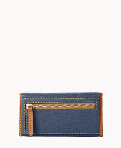 Pebble Grain Continental Clutch
