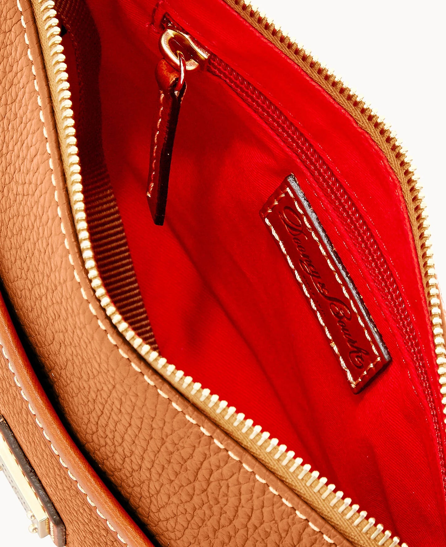 Pebble Grain Ginger Crossbody