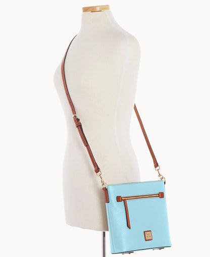 Pebble Grain Zip Crossbody