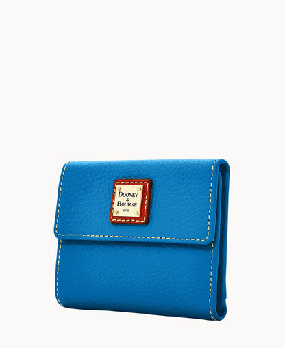 Pebble Grain Small Flap Wallet