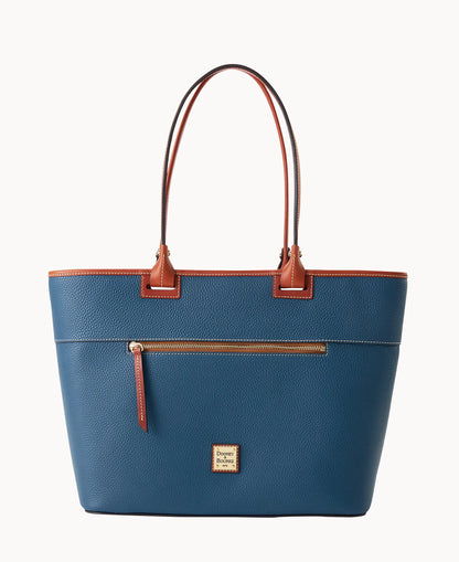 Pebble Grain Large Zip Tote