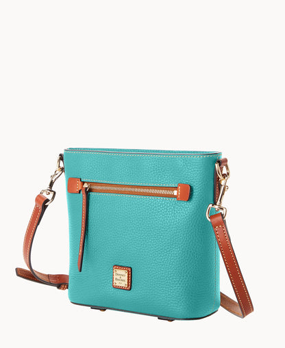 Pebble Grain Small Zip Crossbody