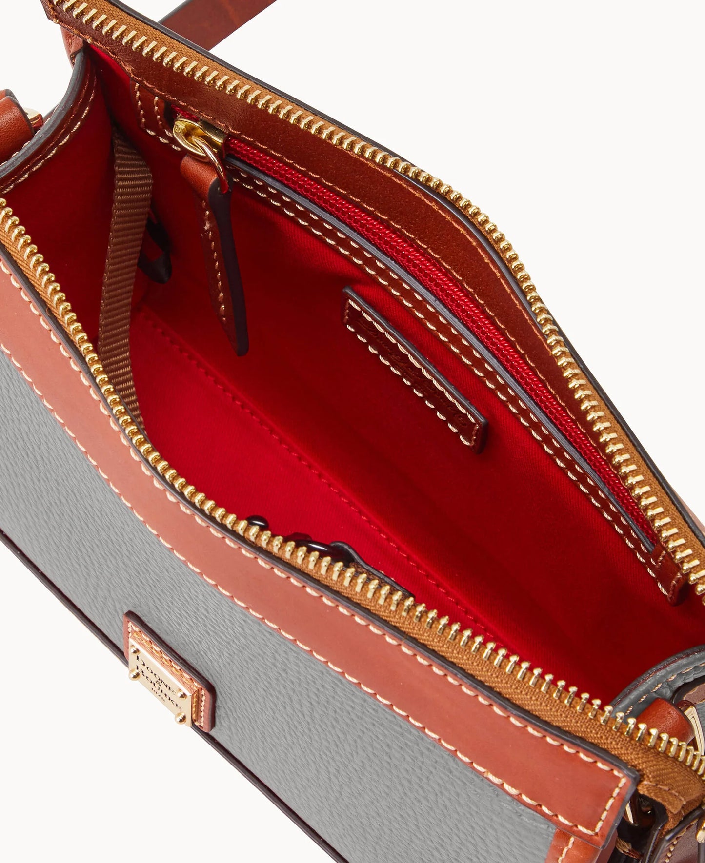 Pebble Grain Zip Crossbody
