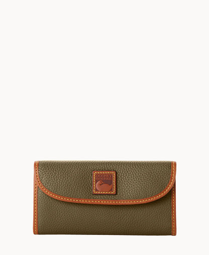 Pebble Grain Continental Clutch